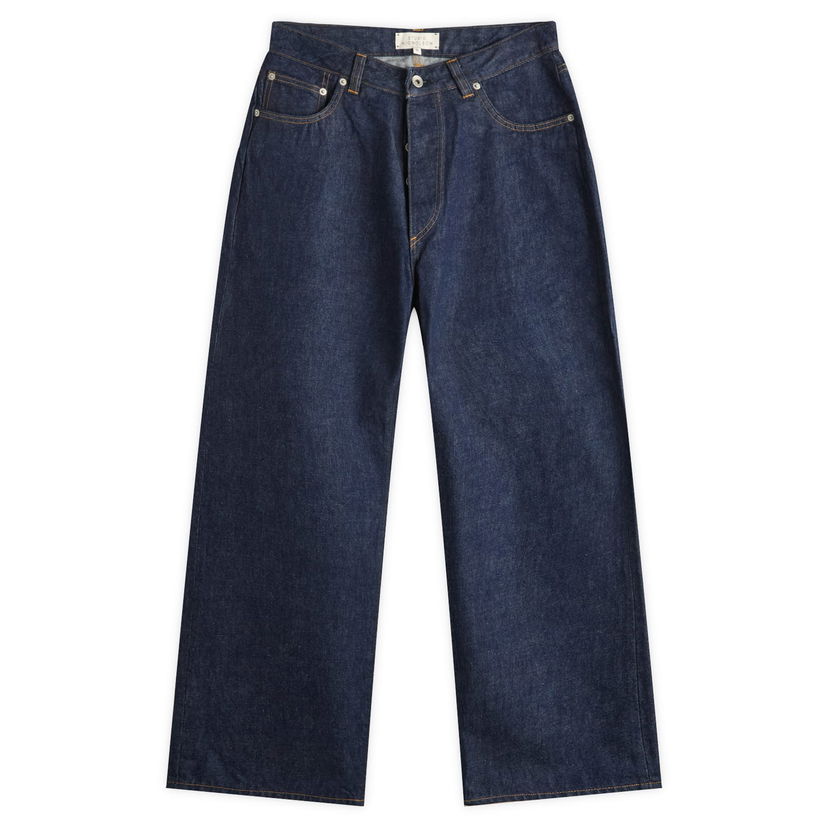 Jeans Studio Nicholson Studio Nicholson Wide Leg Jeans, Size Large Blå | SEBSNM-1400-INW