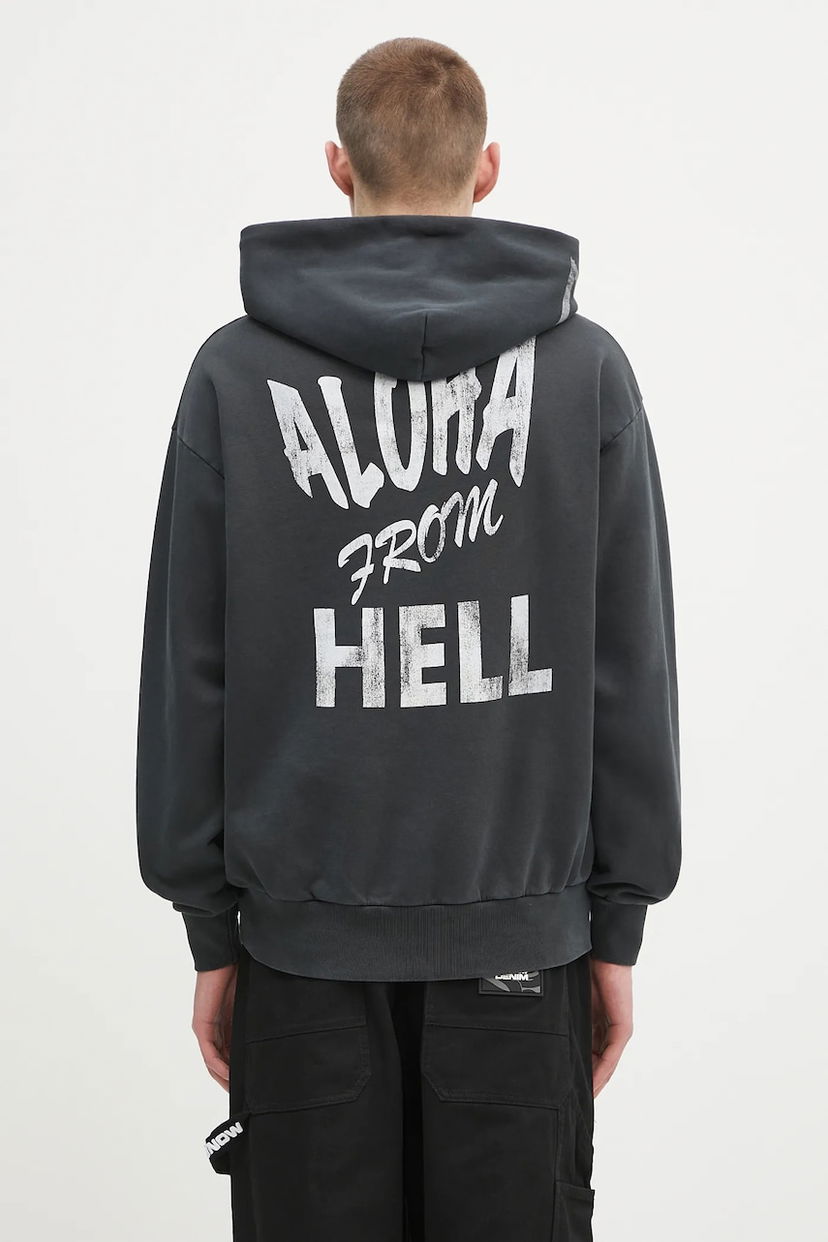 Sweatshirt Aries Aries Faded Aloha From Hell Hoodie Sort | AR2001303