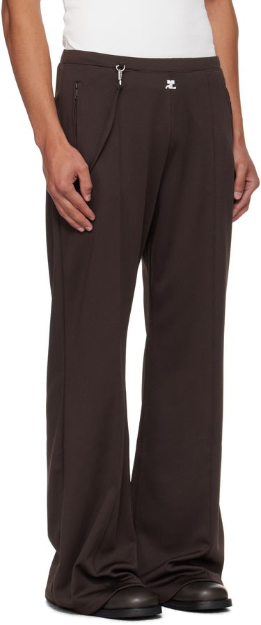 Bukser Courrèges Courrèges Flare Interlock Tracksuit Pants Brun | 325JPA426JS0250, 1