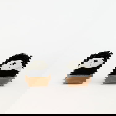 Sneakers og sko Palm Angels Palm Beach University Leather Black White Sort | PBIA015F24LEA0011001, 4