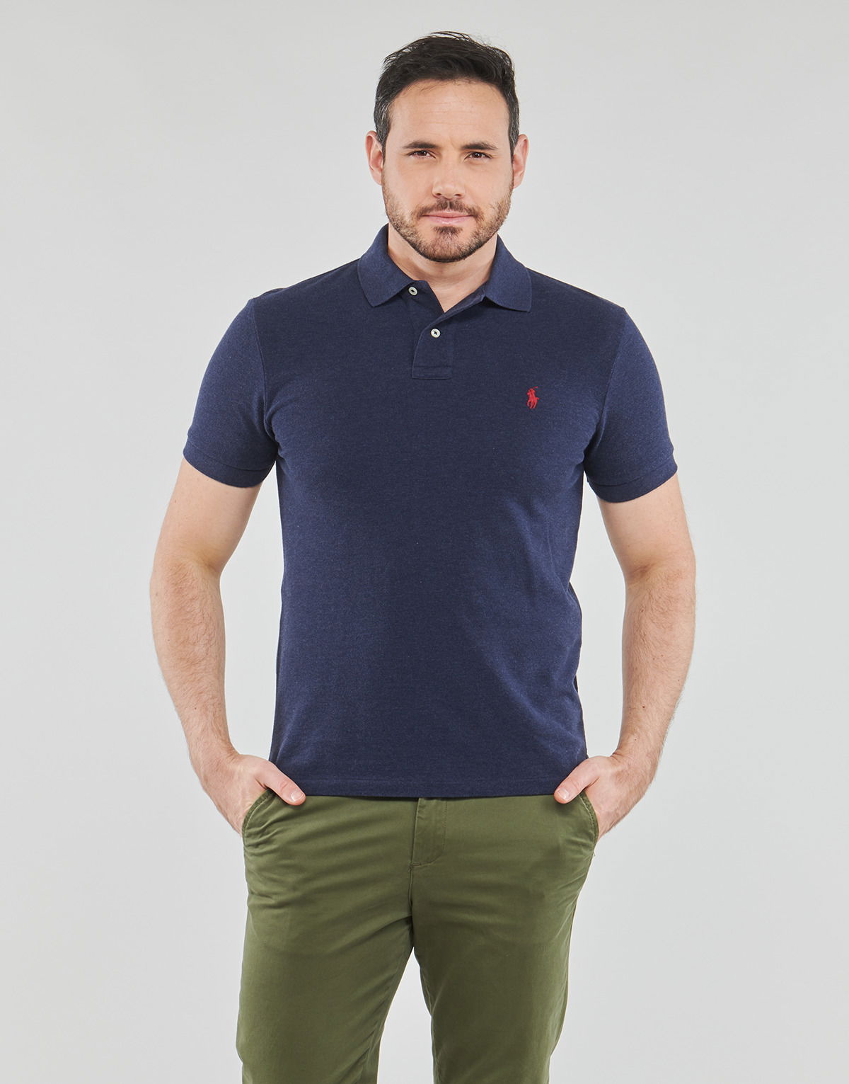 Polo skjorte Polo by Ralph Lauren Polo Shirt Tee Mørkeblå | 710680784292, 1