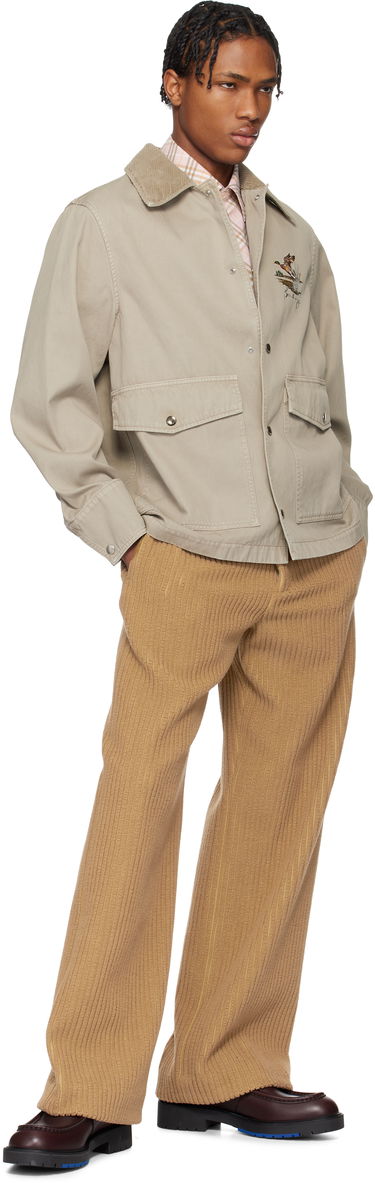 Jakke Burberry Burberry Field Cotton Jacket Beige | 8101260, 3