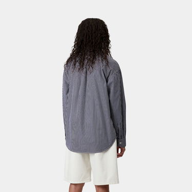 Skjorte Carhartt WIP Carhartt WIP Arvin Long Sleeve Striped Shirt Mørkeblå | I034560_2, 2