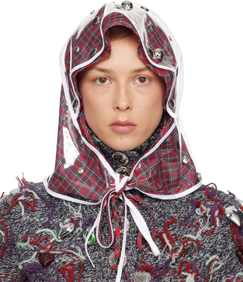 Hat Chopova Lowena Plaid Clear Studded Rain Hat Flerfarvet | 6712