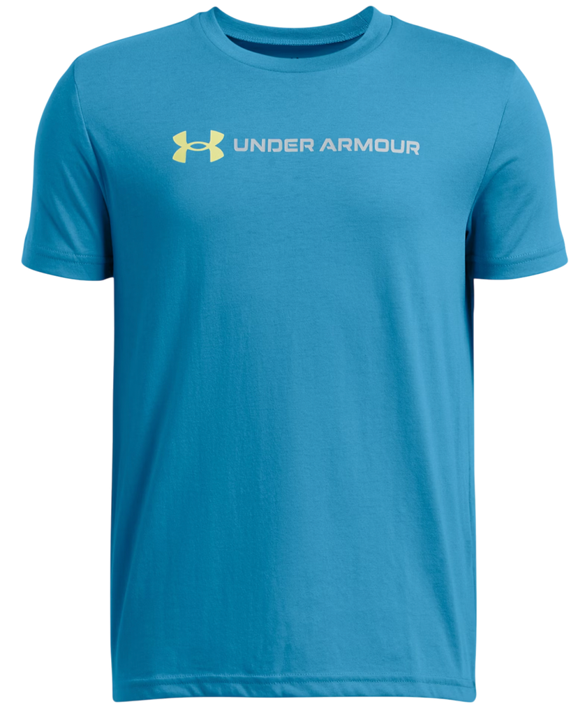 T-shirt Under Armour Under Armour Logo Wordmark Short Sleeve T-Shirt Blå | 1389963-452