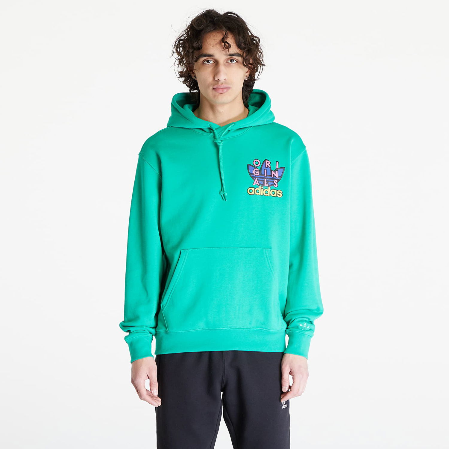 Sweatshirt adidas Originals Trefoil Hoodie Turkis | IM9685, 0