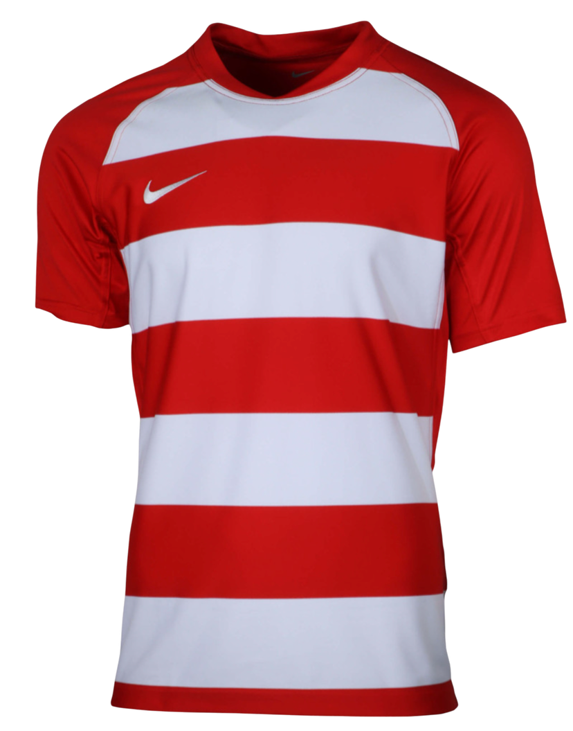 T-shirt Nike Striped Rugby T-Shirt Rød | nt0557-657