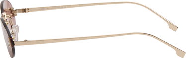 Solbriller FENDI 'Fendi First' Crystal Oval Rimless Sunglasses Lyserød | FE4075USW5428Z 192337234699, 2