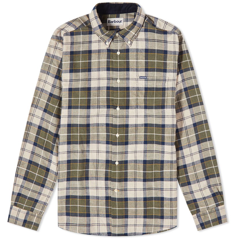 Skjorte Barbour Fortrose Tailored Plaid Flannel Shirt Flerfarvet | MSH4991TN16