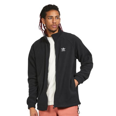 Sweatshirt adidas Originals Trefoil Teddy Fleece Jacket Sort | HK7295, 0