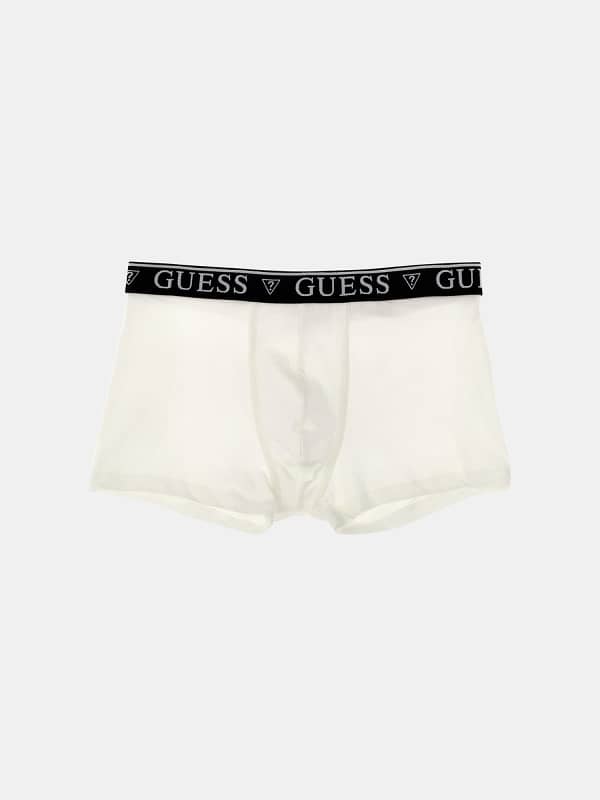 Boksere GUESS Logo Elasticated Waistband Boxer Trunk Beige | U2RF00K6YW1, 0