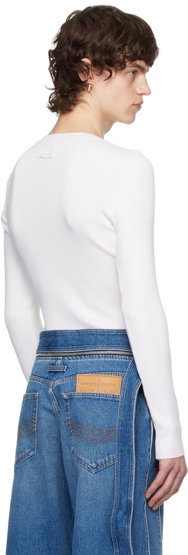 T-shirt Jean Paul Gaultier Jean Paul Gaultier Flowers Cadres T-Shirt Hvid | 25/33-F-TO259-T579-010200, 2