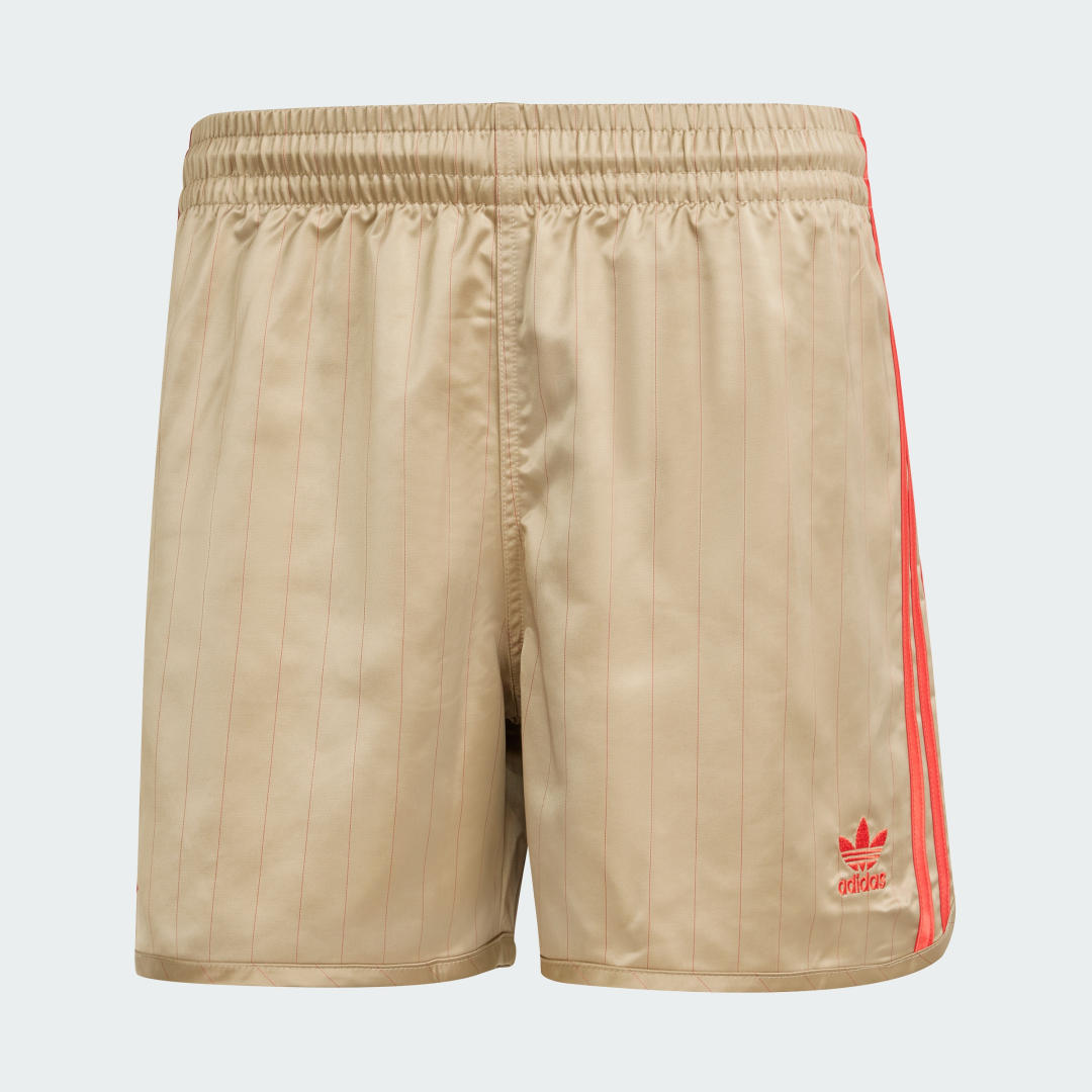Shorts adidas Originals Striped Athletic Shorts Beige | JY1752, 1