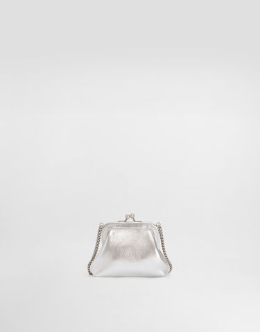 Håndtaske Dolce & Gabbana Jeweled Laminated Calfskin Bag Metalisk | EB0007AY81280998, 2