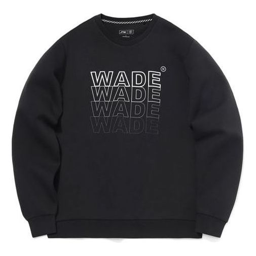 Sweater Li-Ning Wade Logo Sweatshirt Sort | AWDQ703-1, 0