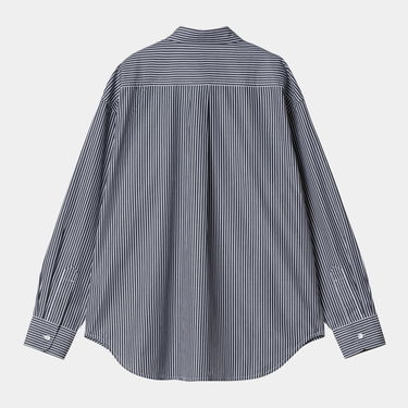 Skjorte Carhartt WIP Carhartt WIP Arvin Long Sleeve Striped Shirt Mørkeblå | I034560_2, 3