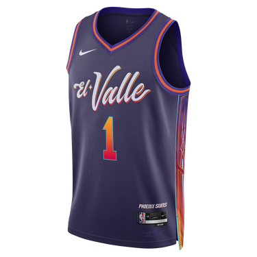 Jersey Nike Dri-FIT NBA Swingman Devin Booker Phoenix Suns City Edition 2023/24 Jersey Lilla | DX8516-537, 0