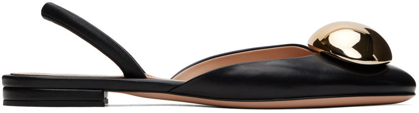 Skopleje Gianvito Rossi Gianvito Rossi Sphera Slingback Ballerina Flats Sort | G93035.05RIC.NXF, 0