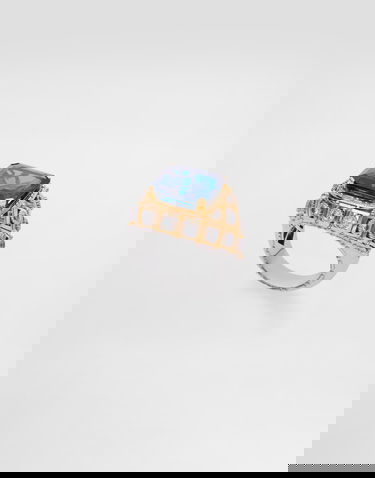 Ring Dolce & Gabbana Dolce & Gabbana Eleganza 18k Gold Ring with Topaz and Sapphires Blå | WRSA2GWTOP187583, 3