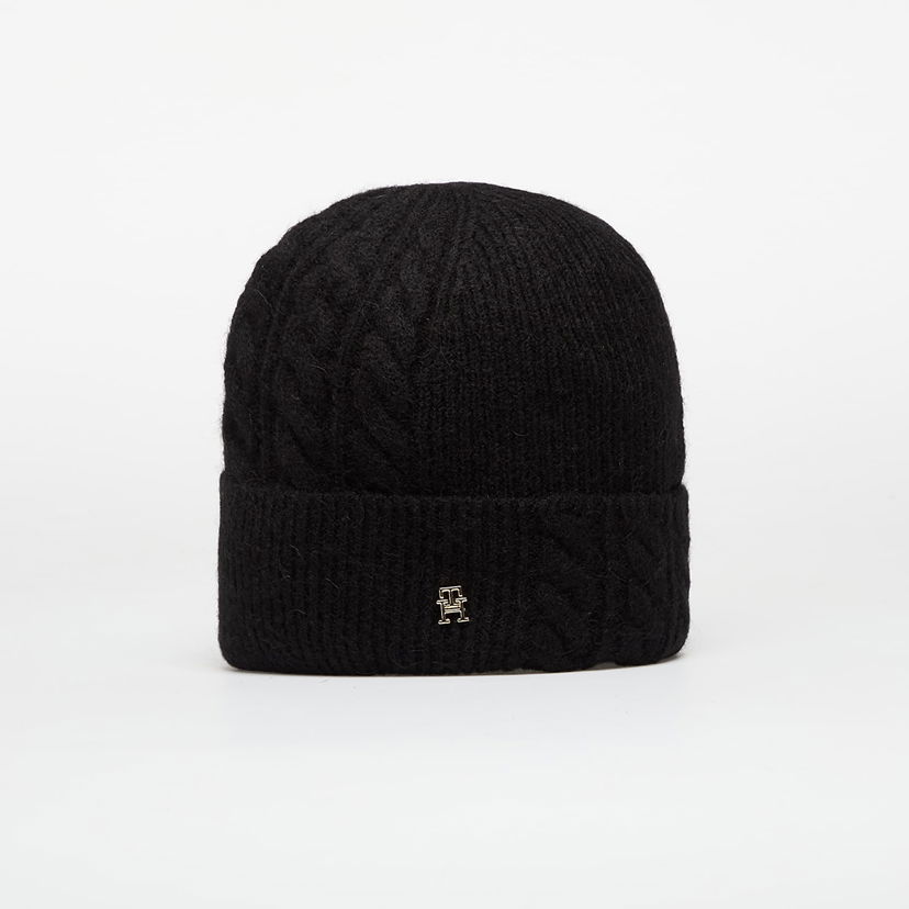 Beanie Tommy Hilfiger Tommy Hilfiger Elevated Chic Fluffy Beanie Sort | AW0AW17784 BDS