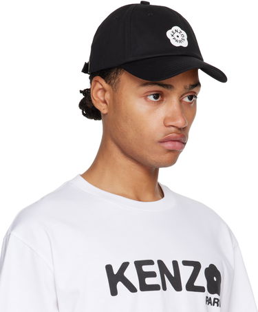 Kasket KENZO Designer Logo Patch Cap Sort | FF58AC411F34, 1
