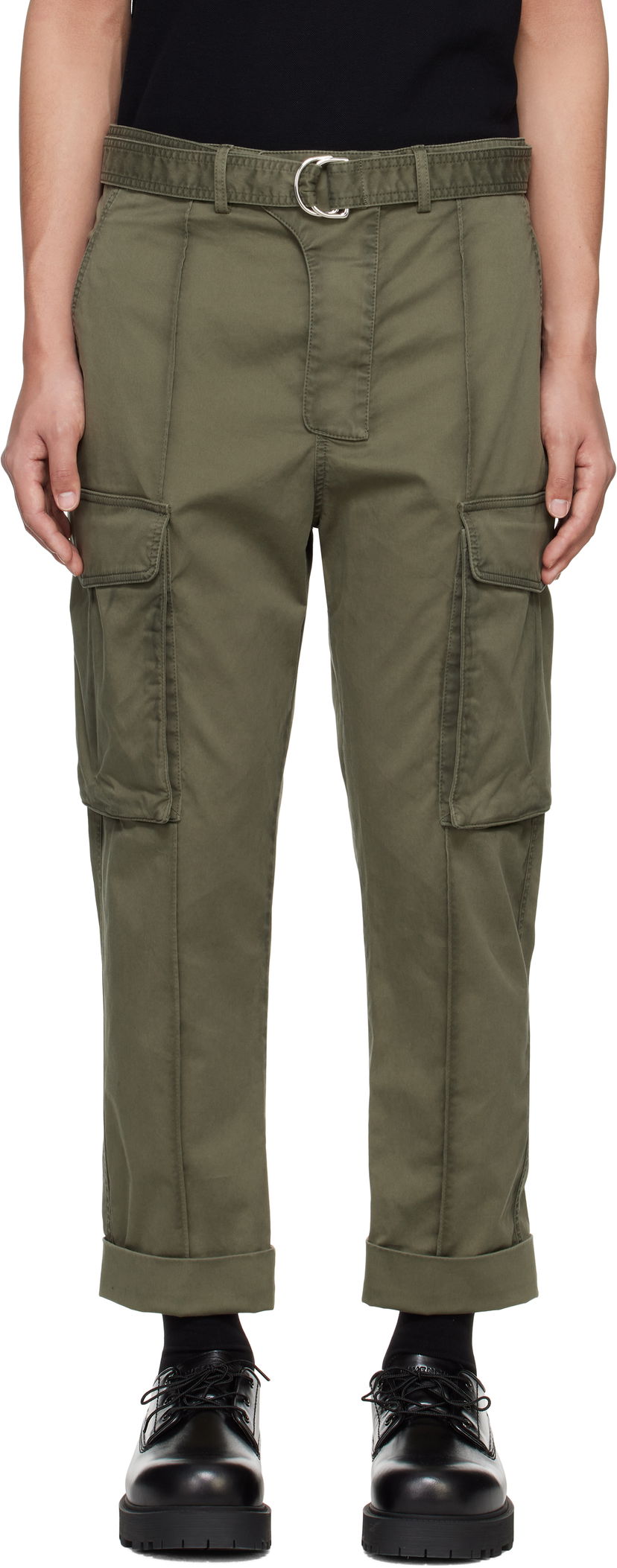 Cargo bukser Balmain Balmain Tailored Slouch Cargo Pants Grøn | EH1PQ340CF87