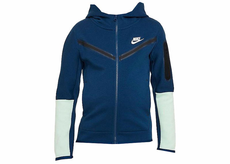 Sweatshirt Nike Kids' Tech Fleece Full-Zip Hoodie Blå | CU9223-460