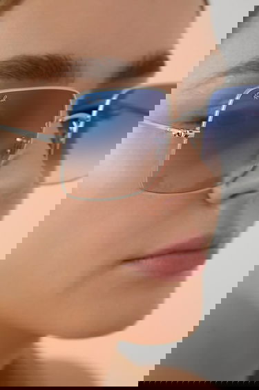Solbriller Ray-Ban Ray-Ban Square Sunglasses Blå | 0RB1971.91493F.54, 5