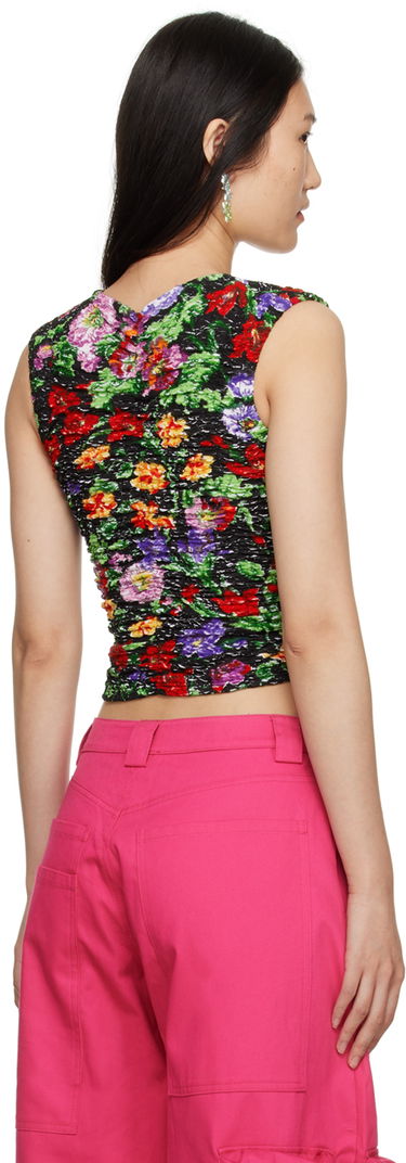 Crop top Collina Strada Collina Strada Maisie Floral Ruched Tank Top Flerfarvet | XX3234 DEADSTOCK JERSEY, 2