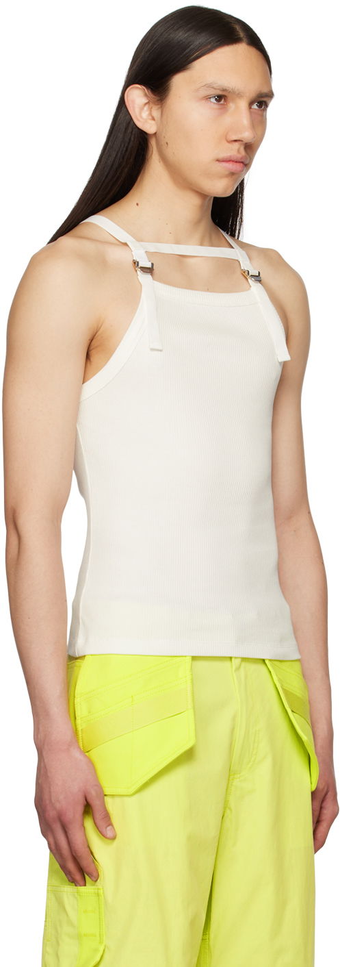 Tanktop Dion Lee Dion Lee Safety Harness Tank Top Hvid | C3136S23, 1