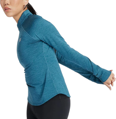 Sweatshirt New Balance Athletics Heat Grid 1/2 Zip Blå | wt43200-tum, 0