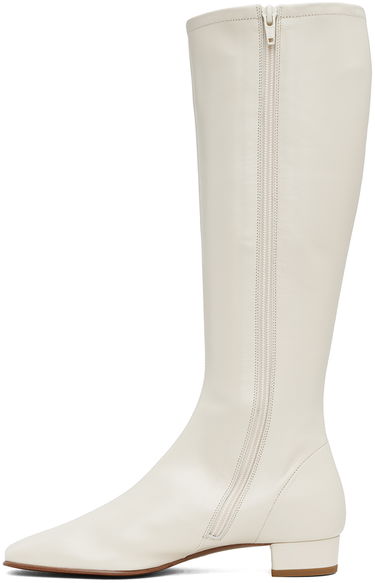 Sneakers og sko BY FAR Leather Knee-High Boots Hvid | 19FWEDIDFHL, 2