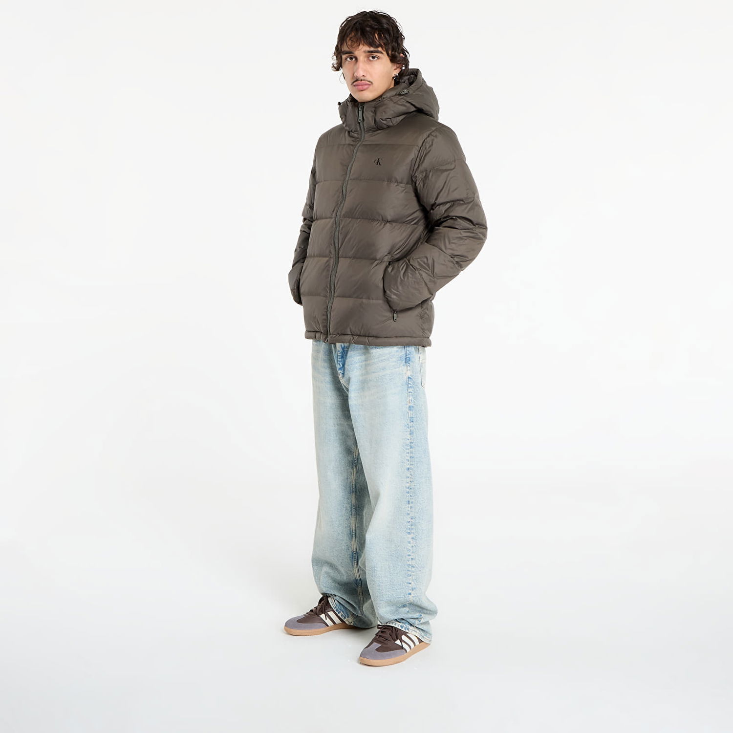 Jakke CALVIN KLEIN Calvin Klein Jeans Zip Off Hooded Nylon Jacket Grøn | LV04RC518G PAR, 1