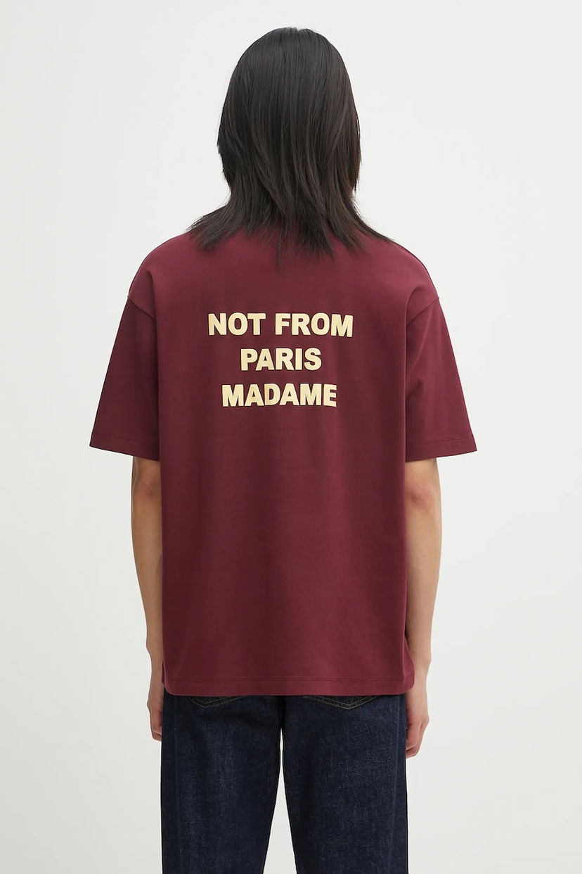 T-shirt Drôle de Monsieur Drôle de Monsieur Le T-shirt Slogan Tee Bourgogne | I.TS203.CO002