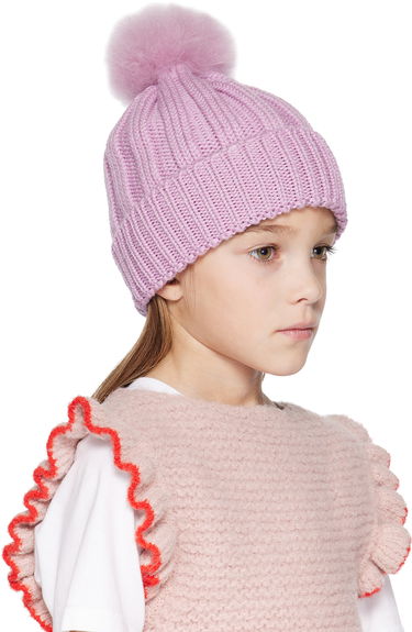 Beanie WOOLRICH Woolrich Kids Pom Pom Beanie Mørkeblå | CFWKAC0145FRUF0428, 3