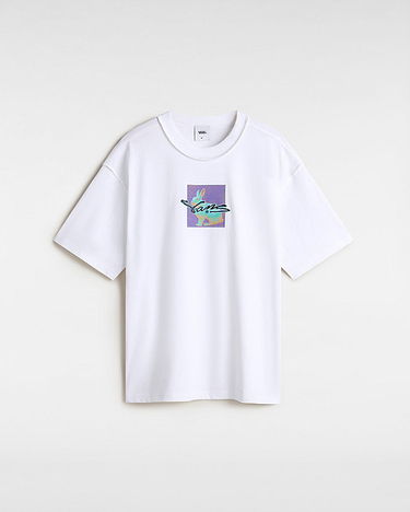 T-shirt Vans Premium Down The Rabbit Hole T-Shirt, Size L Hvid | VN000MF8WHT, 0