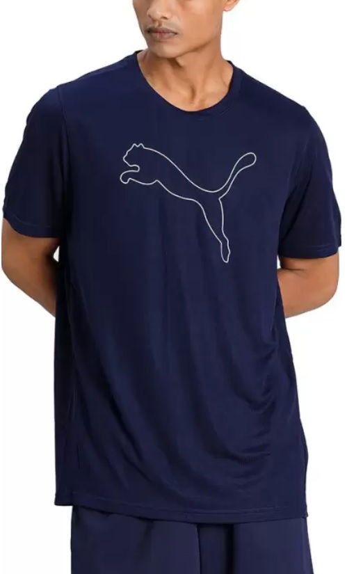 T-shirt Puma Performance Cat Tee Mørkeblå | 52031506