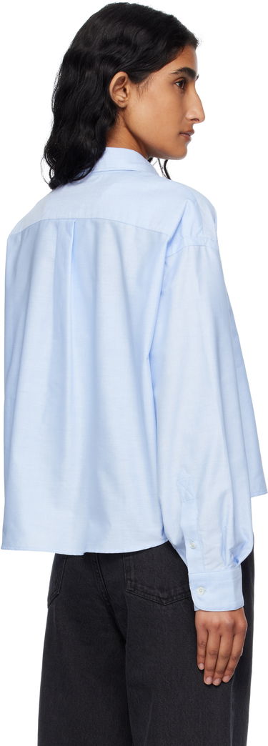 Skjorte A.P.C. A.P.C. Sophia Cropped Oxford Shirt Blå | COECK-F12632, 2