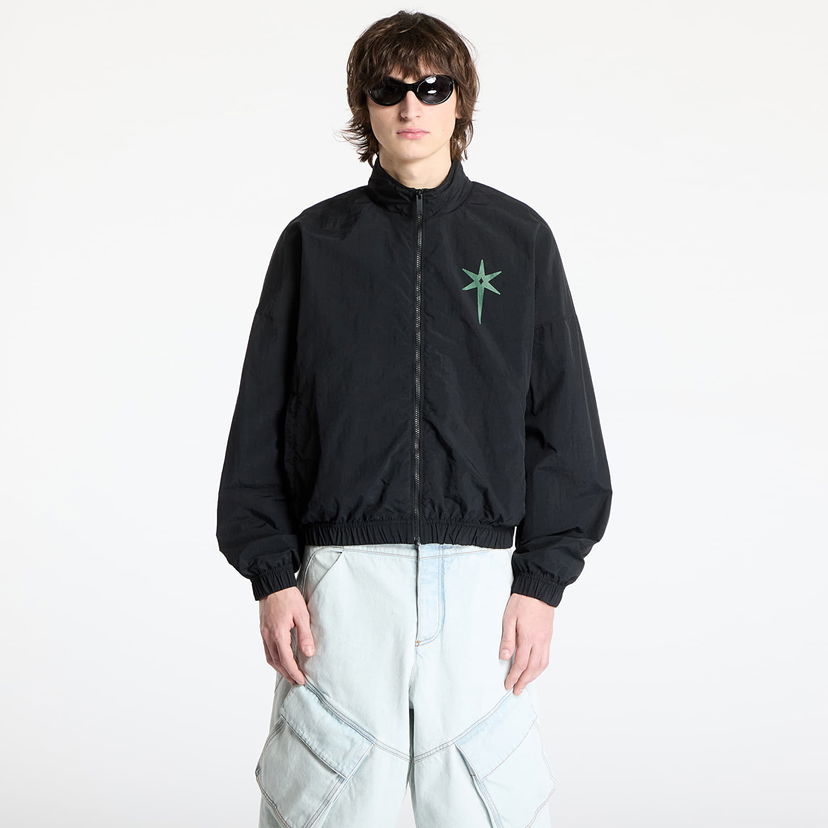 Vindjakke Marcelo Burlon Marcelo Burlon County Goth Nylon Track Jacket Sort | CMBD009S25FAB0011052