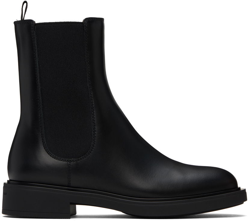 Tøj Gianvito Rossi Gianvito Rossi Leather Chelsea Boots Sort | G73059-20GOM-CLN