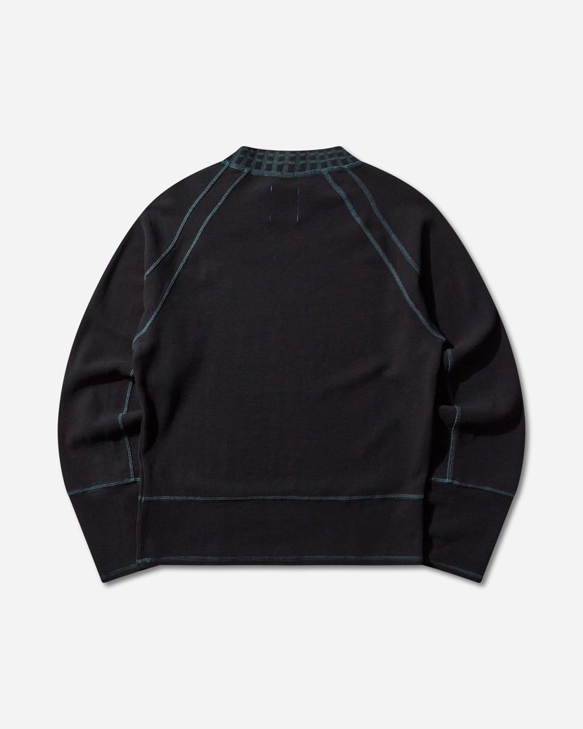 T-shirt Asics Novalis Tamarica Raglan Longsleeve with Patterned Crewneck and Contrast Stitching Sort | 2203A328-001