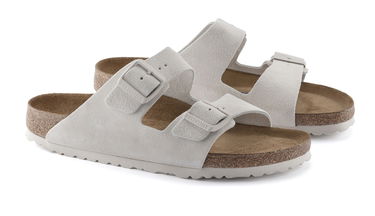 Sneakers og sko Birkenstock Arizona Soft Footbed Suede Leather Narrow Fit Hvid | 1024516, 5