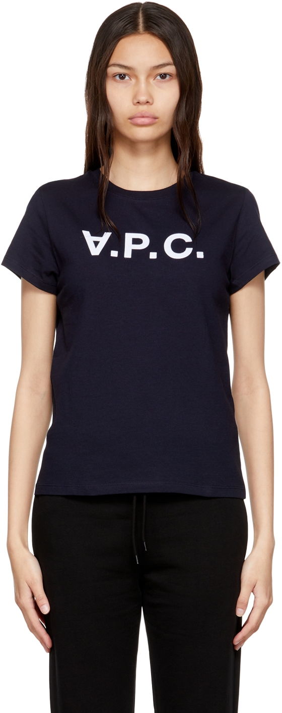 T-shirt A.P.C. Navy Organic Cotton Sort | COBQX-F26944, 0
