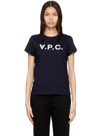 T-shirt A.P.C. Navy Organic Cotton Sort | COBQX-F26944
