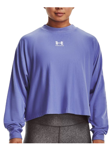 Sweatshirt Under Armour Rival Terry Oversized Crew Neck Lilla | 1376995-495