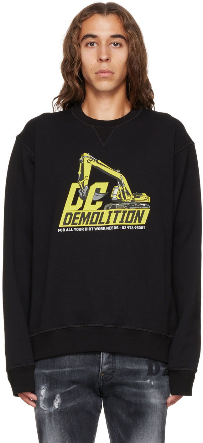 Sweatshirt DSQUARED2 DC Demolition Graphic Print Sweatshirt Sort | S74GU0638