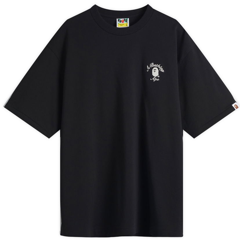 T-shirt BAPE One Point College Relaxed Fit T-Shirt, Size Large Sort | 001TEL301304M-BLK