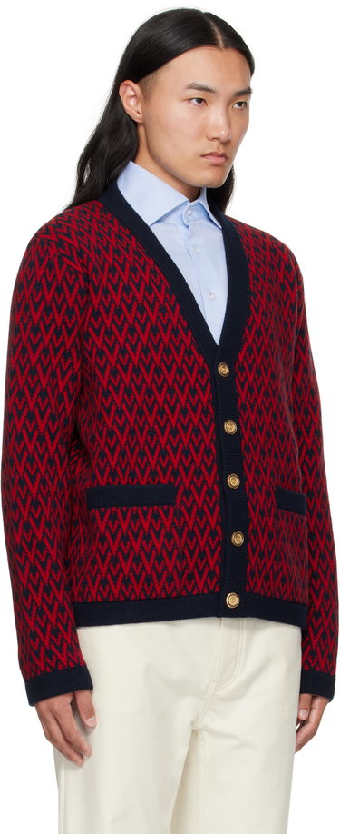 Sweater Valentino Valentino 'Toute La V' Wool Cardigan Rød | 7V3KA04IAR1, 1