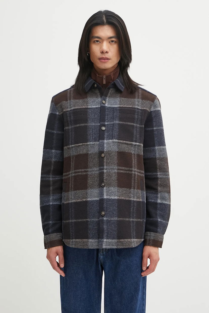 Skjorte Barbour Barbour Chapter Tailored Check Overshirt Flerfarvet | MOS0400TN38