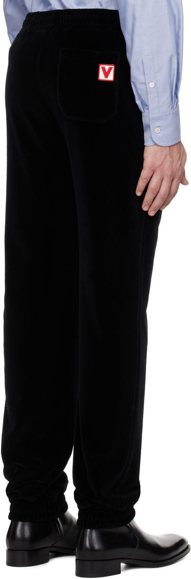 Bukser Valentino 'Chez ' Patch Sweatpants Sort | 6V3MD05AARD, 2